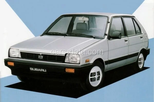 Subaru Justy 1.2 GL 1986 front view