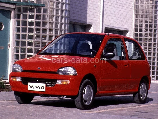 Subaru Vivio GLi 1992 front view