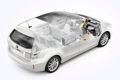 Toyota Prius+ Prius Wagon 1.8 HSD Dynamic Business 2012 view 10