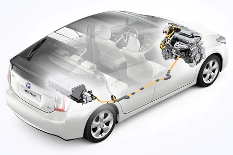 Toyota Prius 1.8 HSD Dynamic Business 2011 view 4