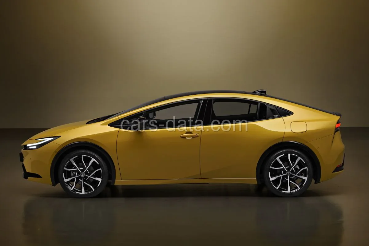 Lateral do Toyota Prius