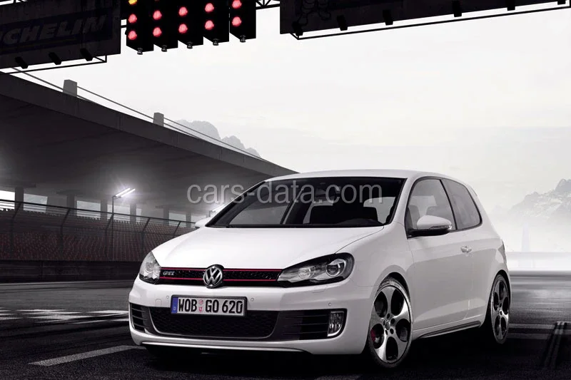 Volkswagen Golf 2.0 TSI GTI 2009 front view