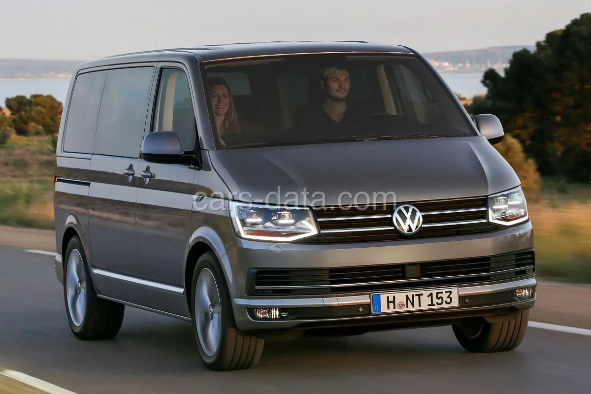 Volkswagen Multivan L1H1 2.0 TSI 150hp Highline 2016 front view